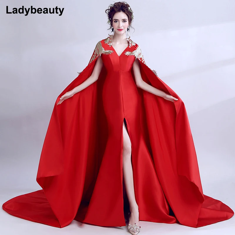 Женское вечернее платье без рукавов Ladybeauty розовое с v образным вырезом и