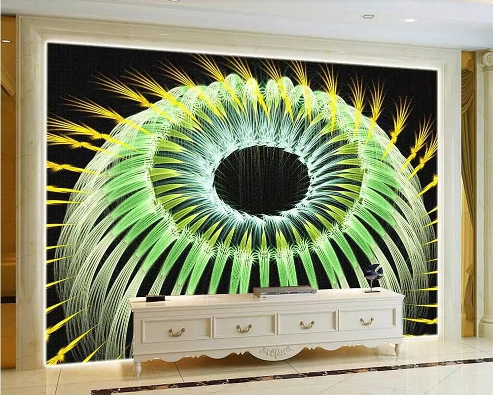 

beibehang Wallpaper custom large-scale high-end colorful flower art bar wallpaper decoration post KTV decorative background