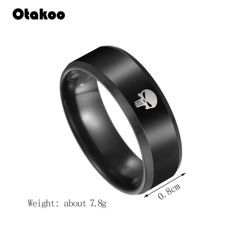Мужское и женское кольцо Otakoo из нержавеющей стали с супергероем черепом скелетом