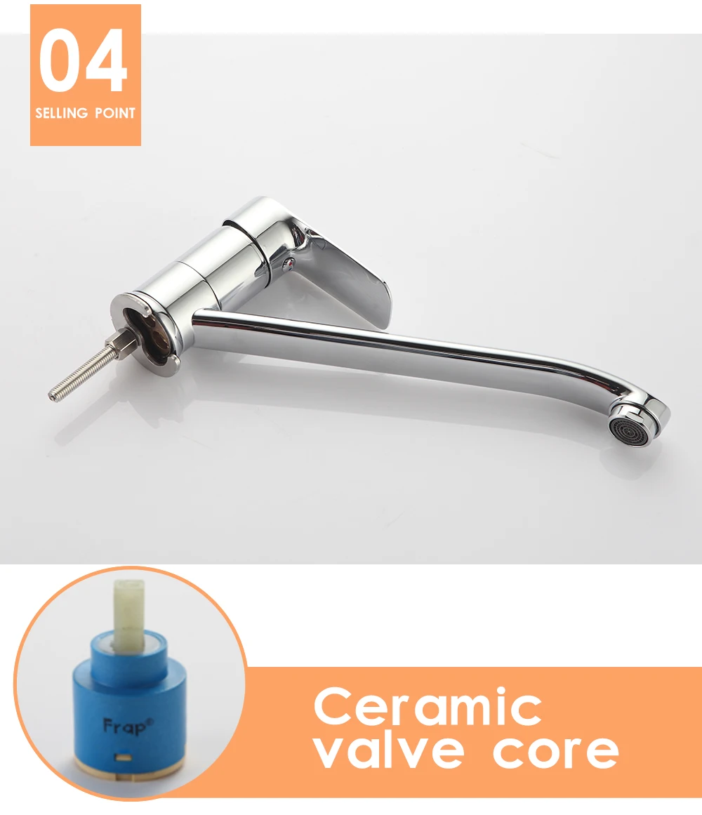 Kitchen Faucet Sink water Faucet Brass Mixer crane 360 Degree Rotating Deck Mounted Cold and Hot Kitchen Mixer Taps