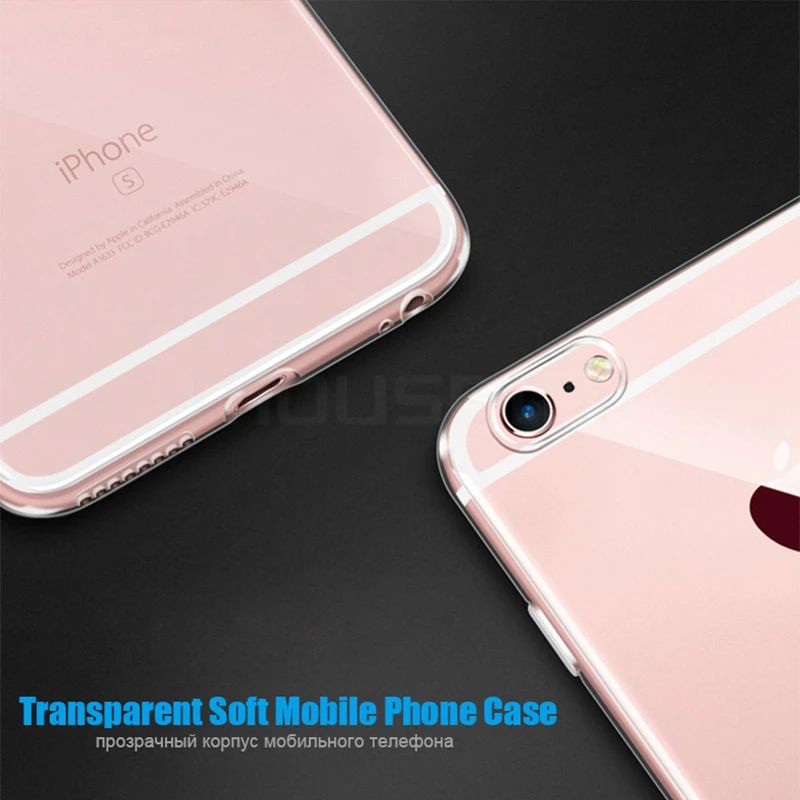 Mousmi для iPhone 6 силиконовый прозрачный Футляр 6S Роскошный чехол из ТПУ 6s Plus чехлы