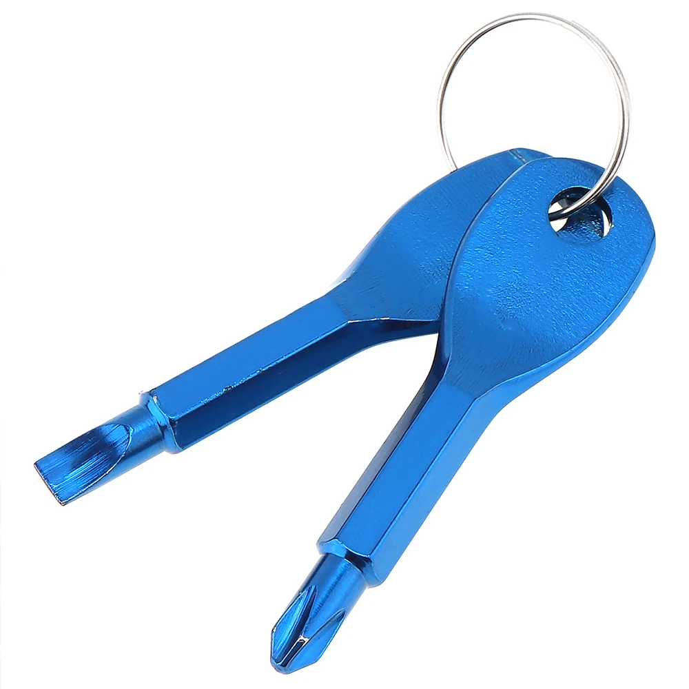 

Precision Cast Steel Multifonction Key Chain With Cross Straight EDC Portable Screwdriver Set Outdoor Pocket Tool
