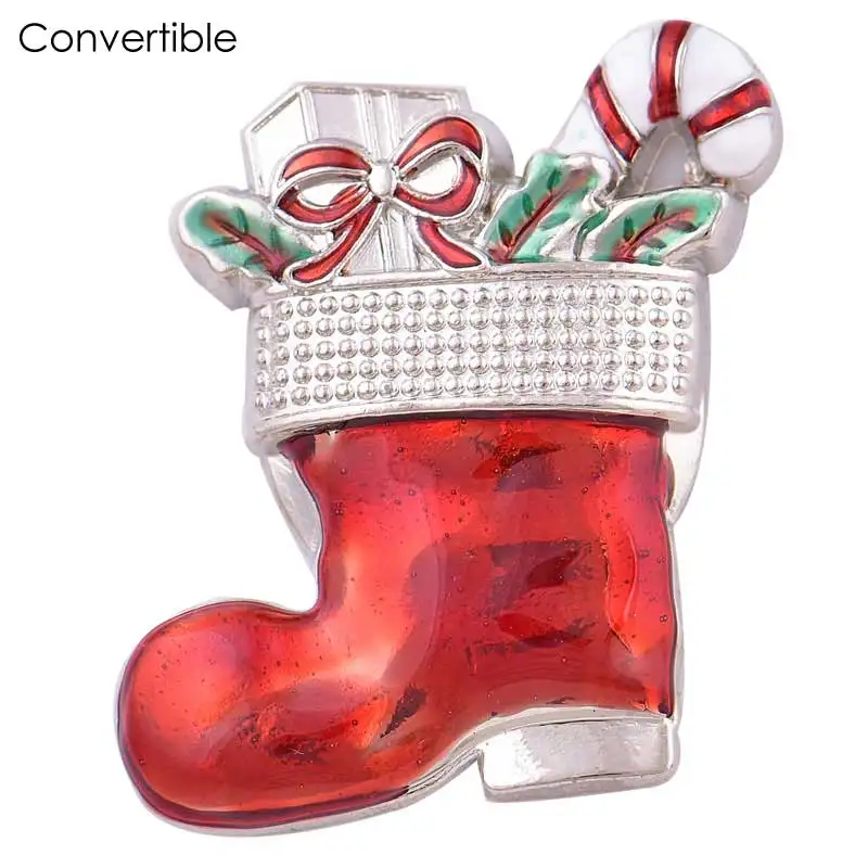 2018 Rivca жемчужная Камея металлические красные рождественские туфли Магнитная