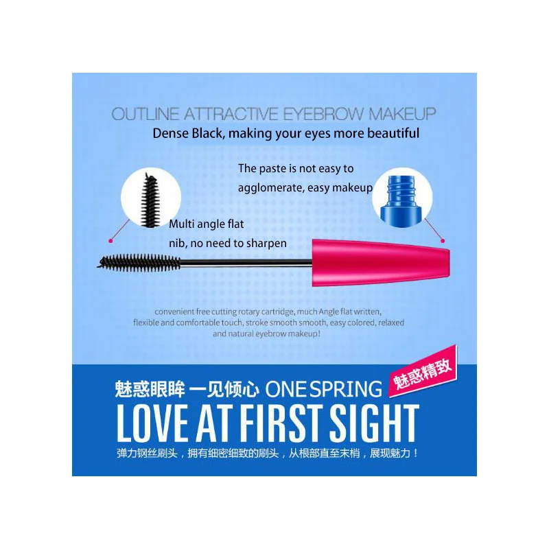 Водостойкая Черная тушь для ресниц удлинения густая косметика крем|black mascara|mascara