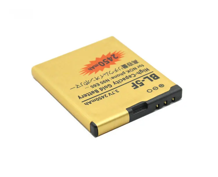 Ciszean 1x BL-5F / BL 5F BL5F Золото Замена Батарея для Nokia N95 N93 N93i N96 N98 N99 E65 6210 6290 6210S 6210N 2450 мА-ч |