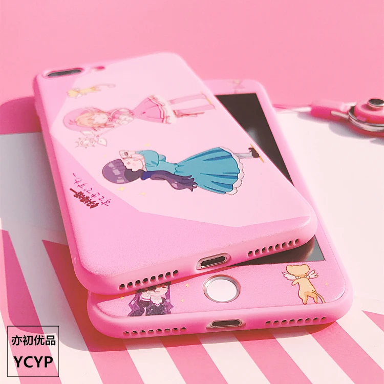 Чехол для iphone XS Max Sailor Moon+ пленка для экрана из закаленного стекла, Чехол для карт Sakura для iphone X XR 6 6 S 7 plus 8 8 plus