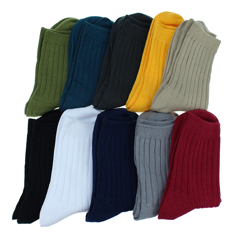 Фирменные осенне зимние винтажные плотные носки с вертикальными полосками для