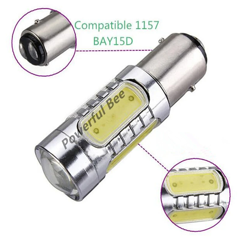 Светодиодный стоп сигнал BAY15D/1157 двойные режимы холодный белый красный цвет 2