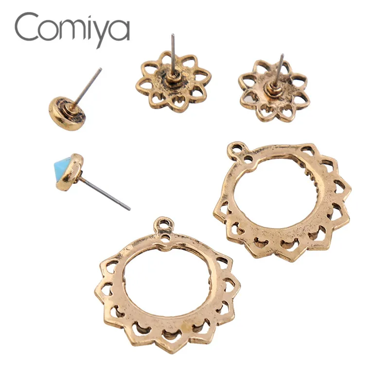 Comiya массивные аксессуары из цинкового сплава золотого цвета Pendientes Mujer Moda
