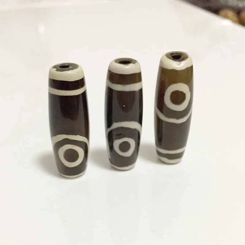 Бусы Dzi из камня Агата в стиле ретро натуральные тибетские Винтажные Ювелирные