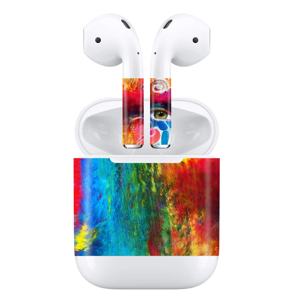 GOOYIYO-Flora наклейка для Apple AirPods 2 Наушники с беспроводной зарядной коробкой Кожа DIY персональная виниловая наклейка наушники наклейка