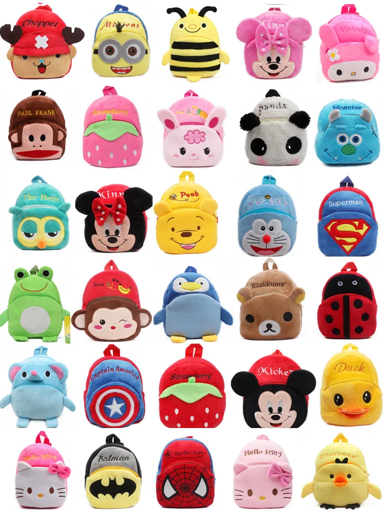 Милый мультяшный плюшевый рюкзак для маленьких детей мини с обезьянкой из