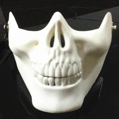 Унисекс Ретро 3D Череп Скелет половина лица Защитная маска для Хэллоуина вечерние CS Store 207