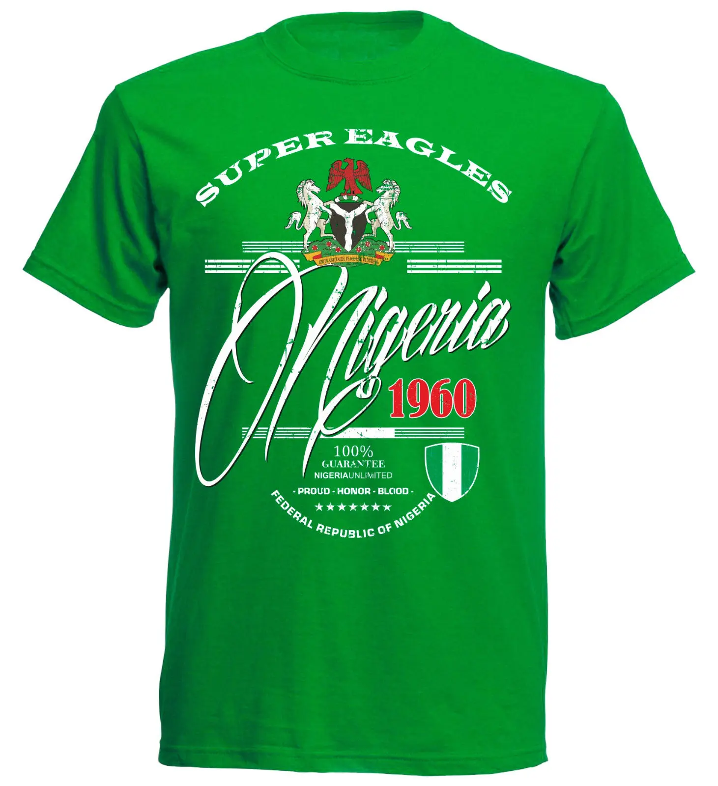 

Men Summer Short Sleeves Casual Adult T-Shirt Super Eagles Nigeria Men'S Footballer Nigerian Men T Shirt