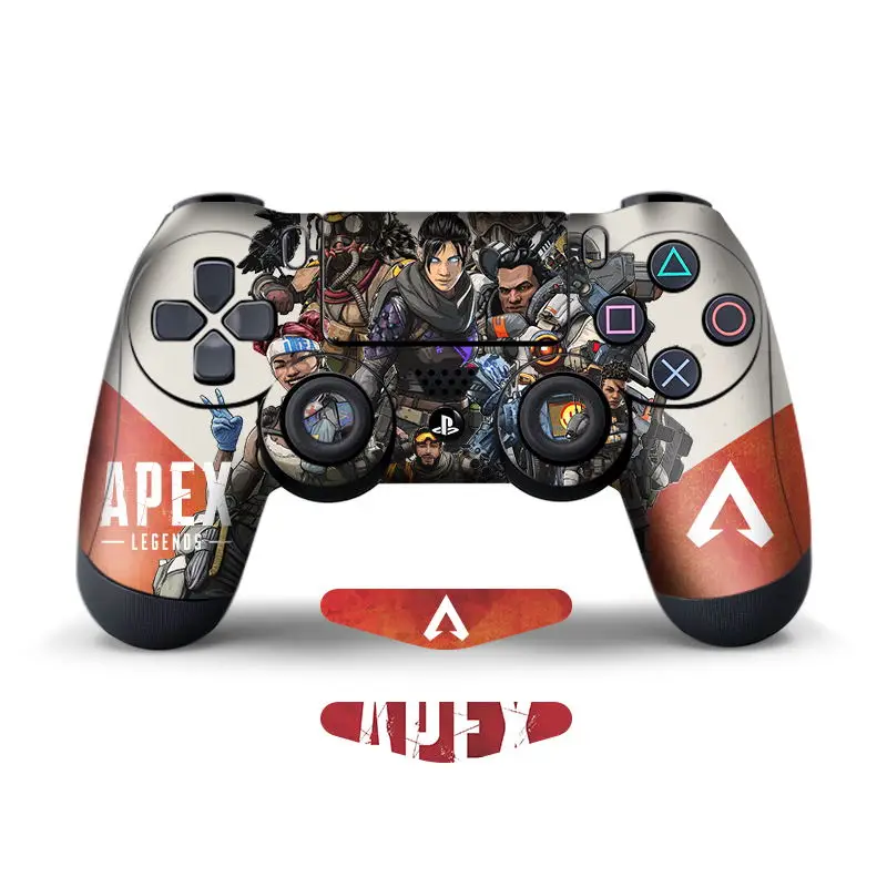 02 Data Frog 2Pcs Stickers For Apex Legends Controller Skins For Sony PlayStation4 Game Controller For PS4 Slim Pro Stickers - Цвет: 02