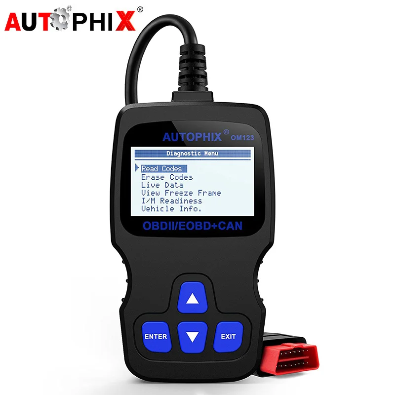 Autophix OM123 OBD 2 Автомобильные сканер автомобиля диагностический инструмент