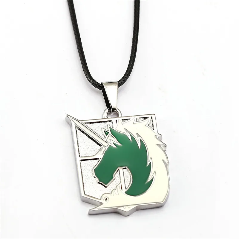 Аниме атака на Титанов ожерелье для мужчин съемочный корпус логотип веревка