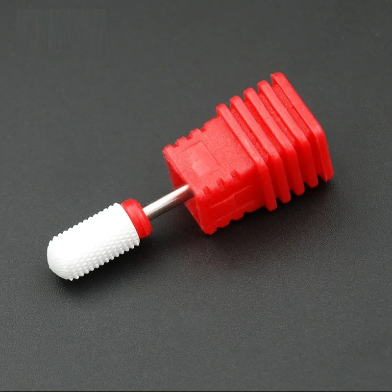 Ceramic Round Head F KADS керамический, твердосплавный сверло для ногтей 3/3" Электрический Керамический Резак пилочка для ногтей маникюрный педикюрный станок Фрезерные фрезы - Цвет: Ceramic Round Head F