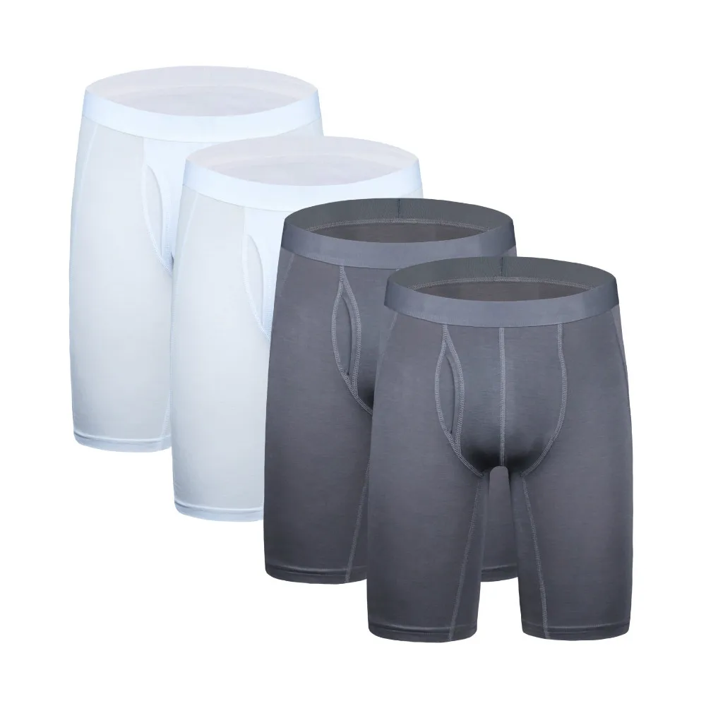 4Pcs K0322 Mix A26 4 шт./партия, модные шорты-боксеры, мужское нижнее белье больших размеров, мужские длинные мужские боксеры, мужские хлопковые трусы-боксеры, Cuecal трусы, мужские трусы - Цвет: 4Pcs K0322 Mix A26