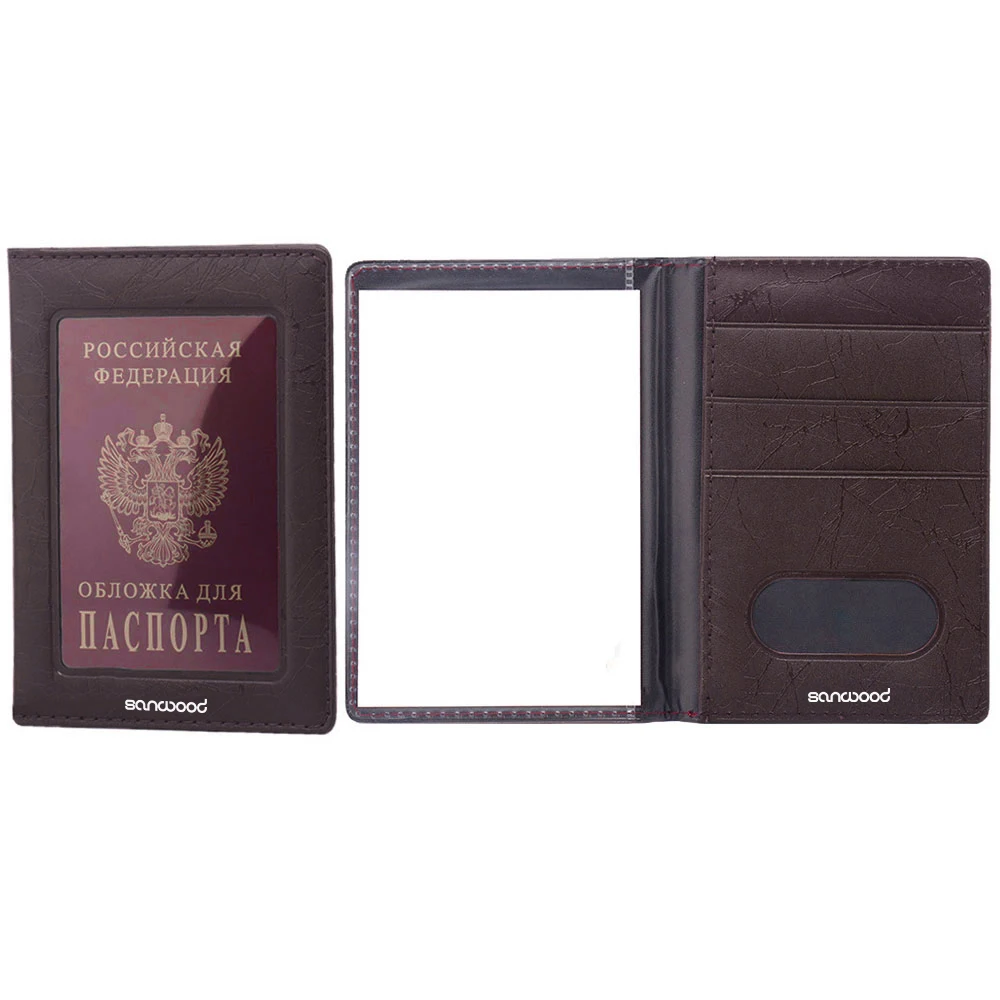 Модный чехол для паспорта, удостоверения личности, для мужчин, ПВХ, чехол, держатель для карт, подходит для стандартного паспорта, маленький кошелек для женщин и мужчин