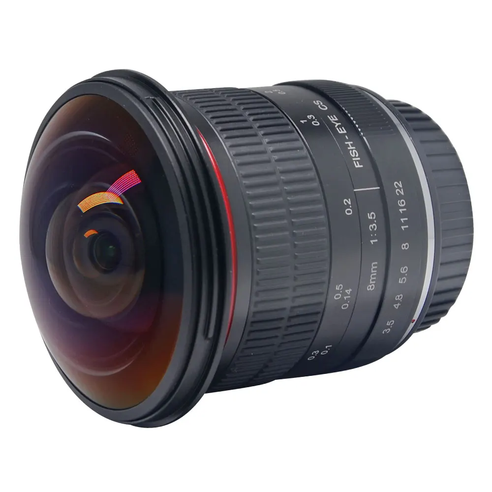 Meike рыбий глаз 8 мм f/3 5 ручные линзы объектива Цифрового Фотоаппарата Canon EF EOS 6D 600D