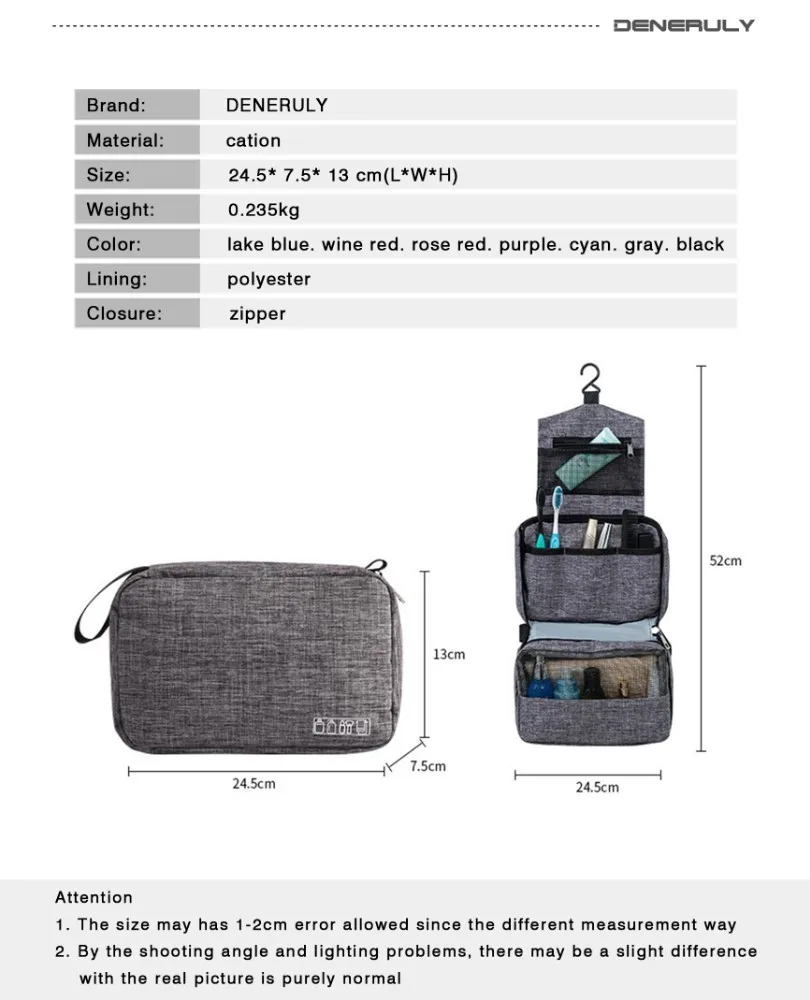 Travel Cosmetic Make Up Bag Makeup Organizer Waterproof Big Bag Kuferek Na Kosmetyki Makeup Woman Maletin Maquillaje Kit New