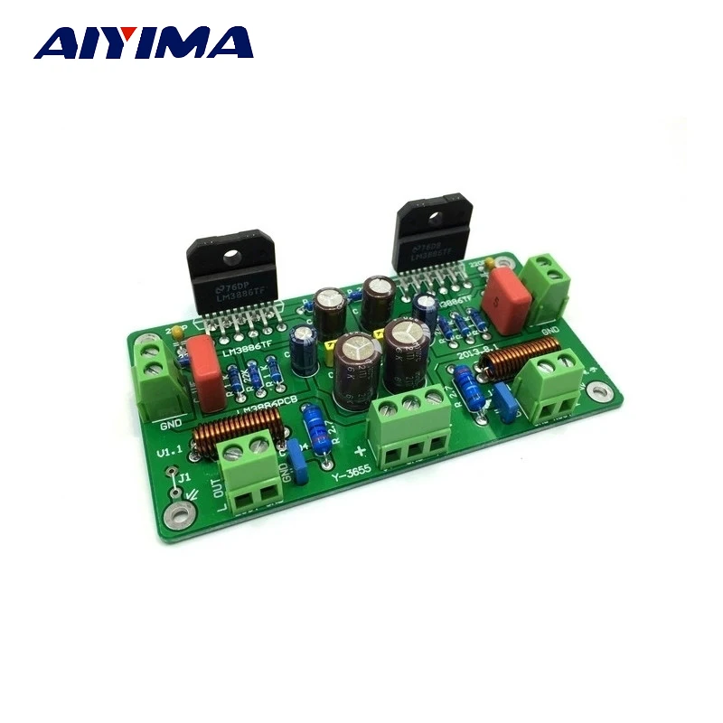 Aiyima LM3886TF усилитель Hi-Fi стерео собран совет вполне доска высокой мощности 135 Вт |