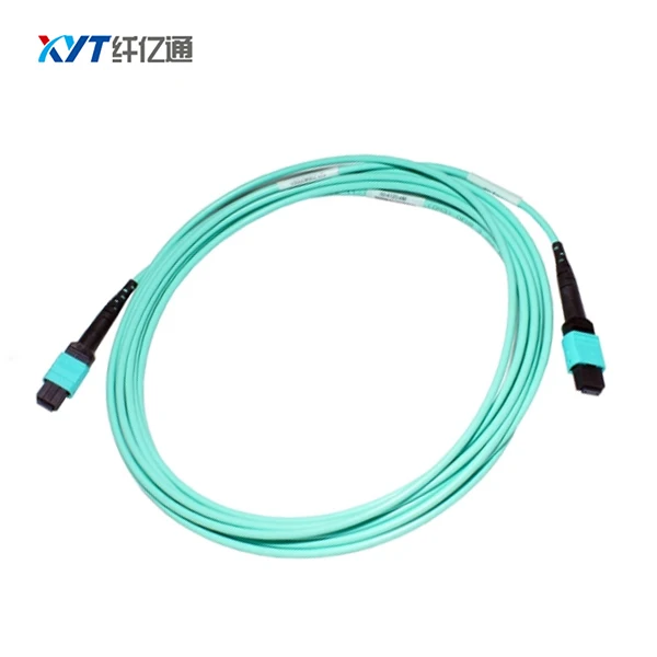 

12 Core singlemode MPO to MPT MPO to MPO Fiber Optic Patch Cord factory wholesale 1m