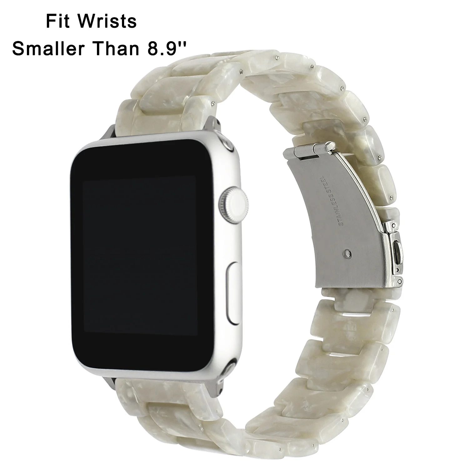 Иммитационный керамический ремешок для часов iWatch Apple Watch Series 5 4 3 2 1 44 мм 42 мм 40 мм 38 мм ремешок из смолы браслет на запястье