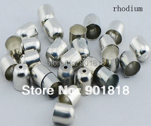 6*7 мм (отверстие 5 мм) 100 шт./лот Родиевые/Золотые/Бронзовые бахромные колпачки F6 |