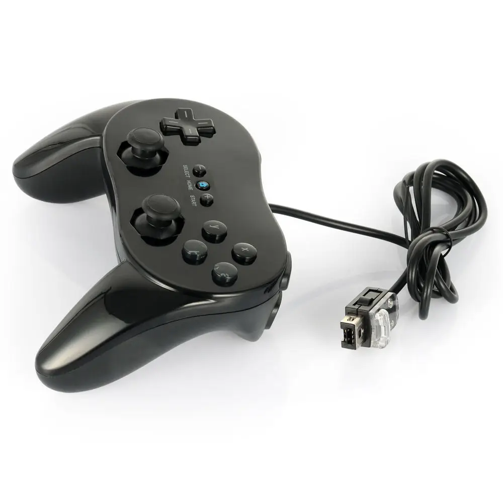 Для wii классический двойной аналоговый проводной контроллер игровой для nintendo wii Пульт дистанционного управления Геймпад контроллер игровые аксессуары