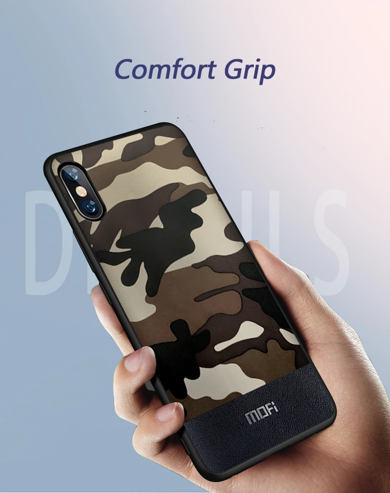 Чехол для iPhone xs max, задняя крышка с камуфляжным рисунком, противоударный защитный чехол s capas MOFi, чехол xr xs x