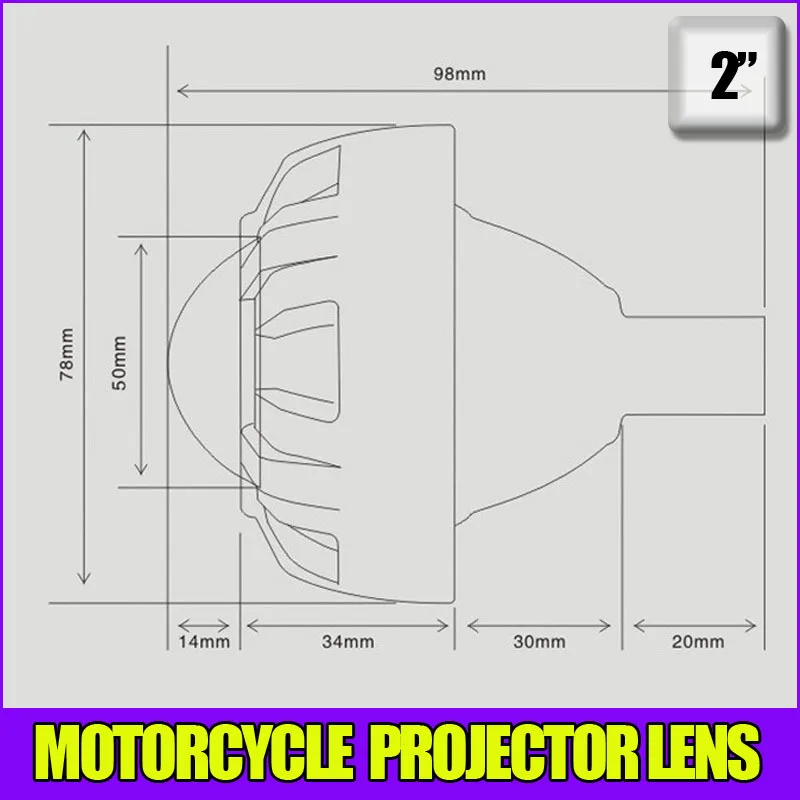 Универсальный 35 Вт 2 дюймов Би-ксеноновые Hid Объектив Проектора Фар комплекты для