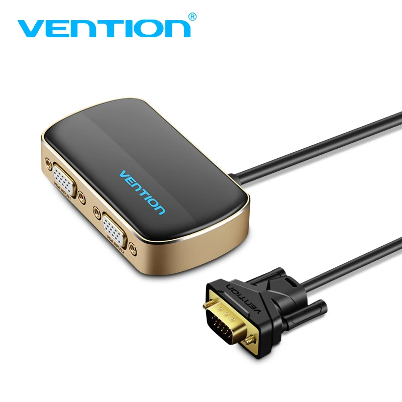 Vention 2 порта VGA Splitter Switch Вход к 1 выходной коммутатор дистрибьютор компьютер - Фото №1