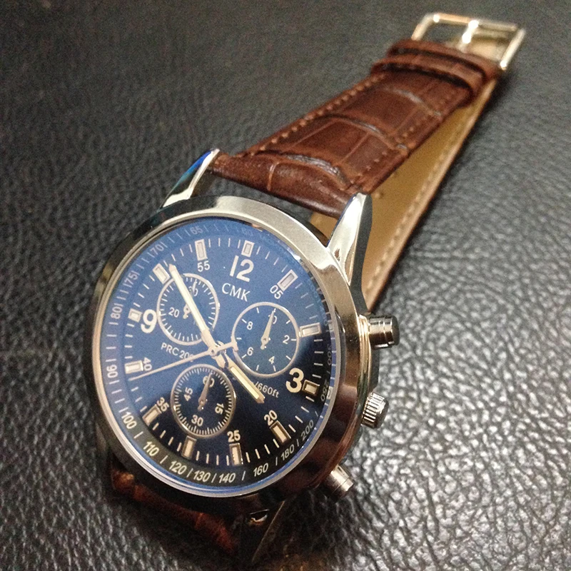 Высокое качество Для мужчин S Бизнес кварцевые часы Спорт Военная Униформа