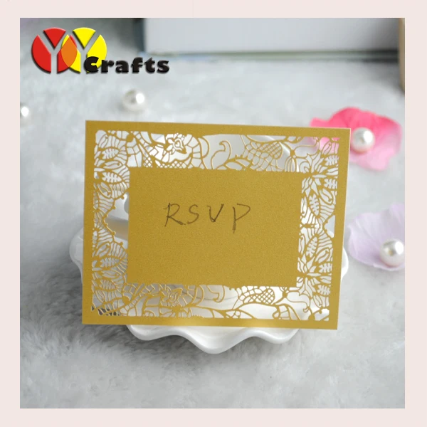 Открытка на заказ для печати свадебные открытка RSVP жемчужная бумага лазерная