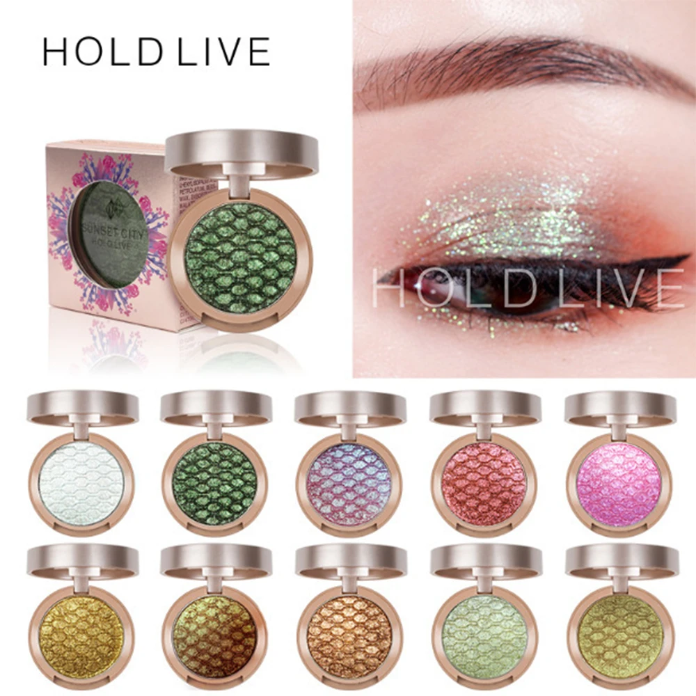 Hold Live beauty закат Солнечный Свет одноцветные блестящие тени для век