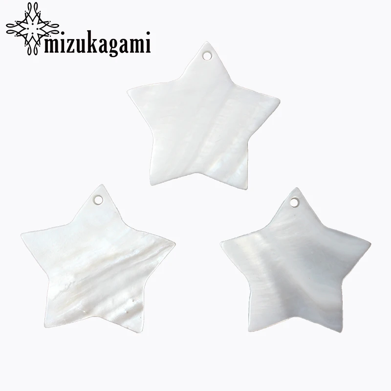 1pcs/lot 29*27.5mm Fashion Jewelry Natural Beads Freshwater Shell Hand-Carved Star For DIY Jewelr Finding | Украшения и