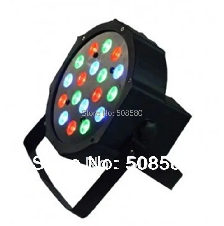 20pcs/Lot Led par Light 18x1W RGB Par64 RGBW Flat Par can slim party stage disco dj dmx wash effect lights | Лампы и освещение