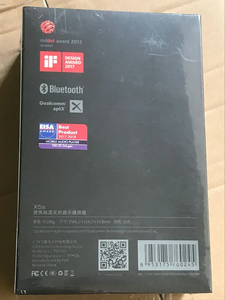 Новый портативный mp3 плеер FIIO X5S 64 ГБ X5 3nd Gen обновленная версия на базе Android Wi Fi