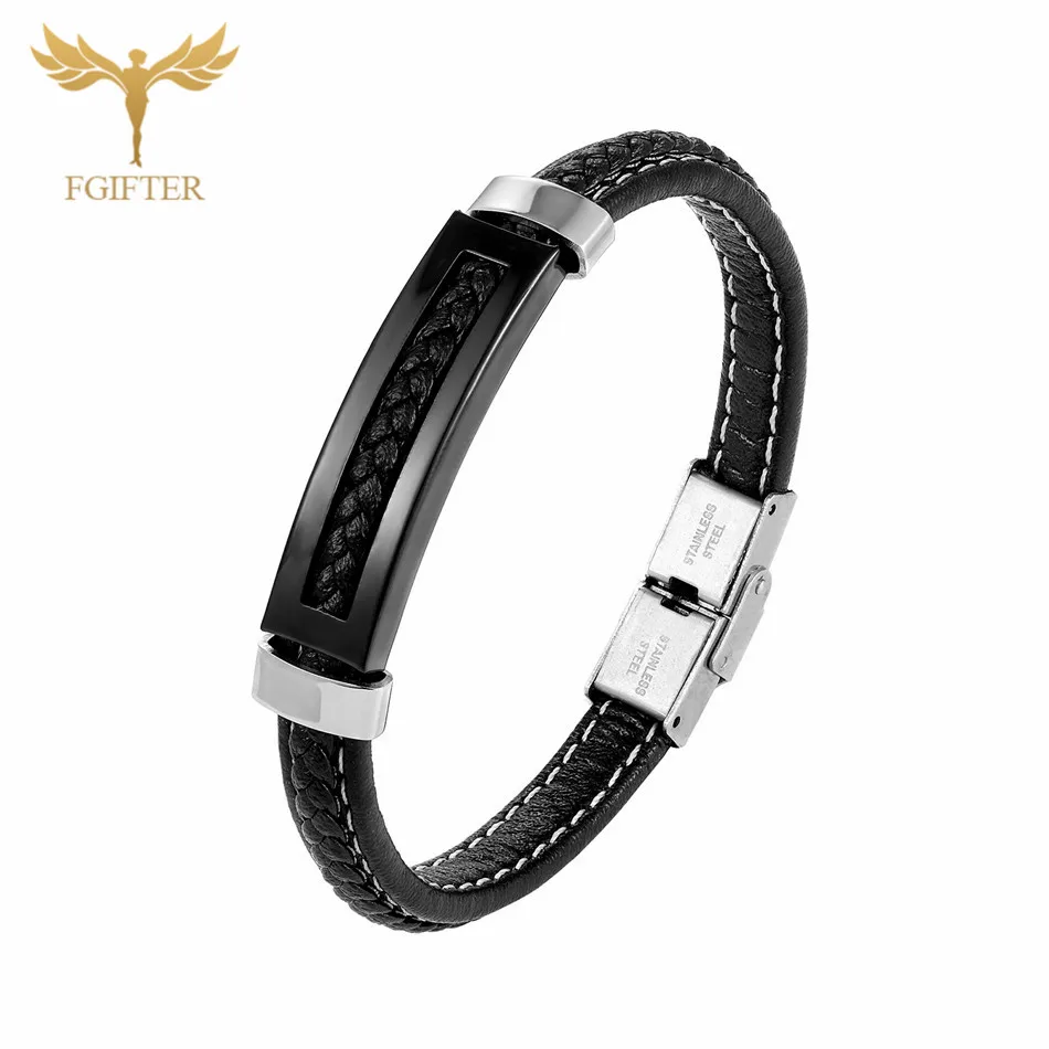 Мужские модные бриллиантовые очаровательные браслеты из нержавеющей стали