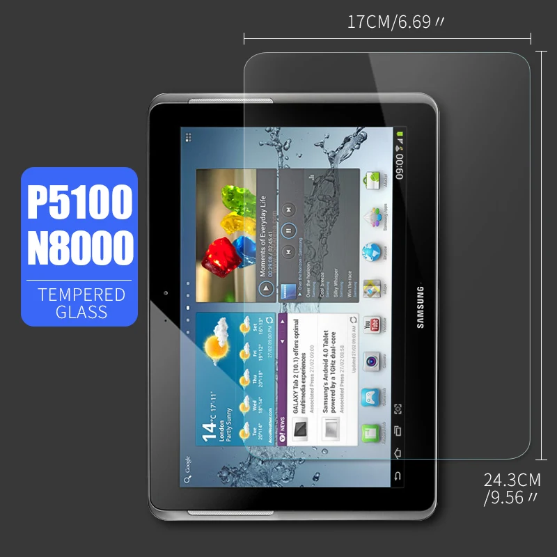 Защитная пленка для экрана Samsung Tab 2 10 1 GT P5100 P5110 P5113 из закаленного стекла Note (2012)