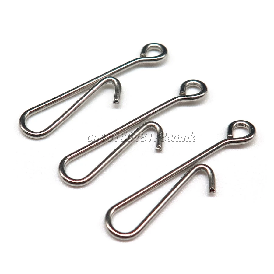 Minfishing 100 шт./лот крючок из нержавеющей стали легко подключить рыболовный для