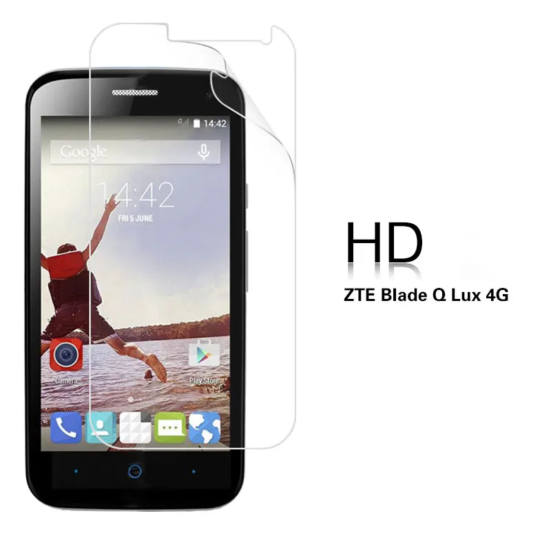 HD прозрачный глянцевый чехол для ZTE Blade Q Lux 4G 4 5 in QLux с антибликовым покрытием и