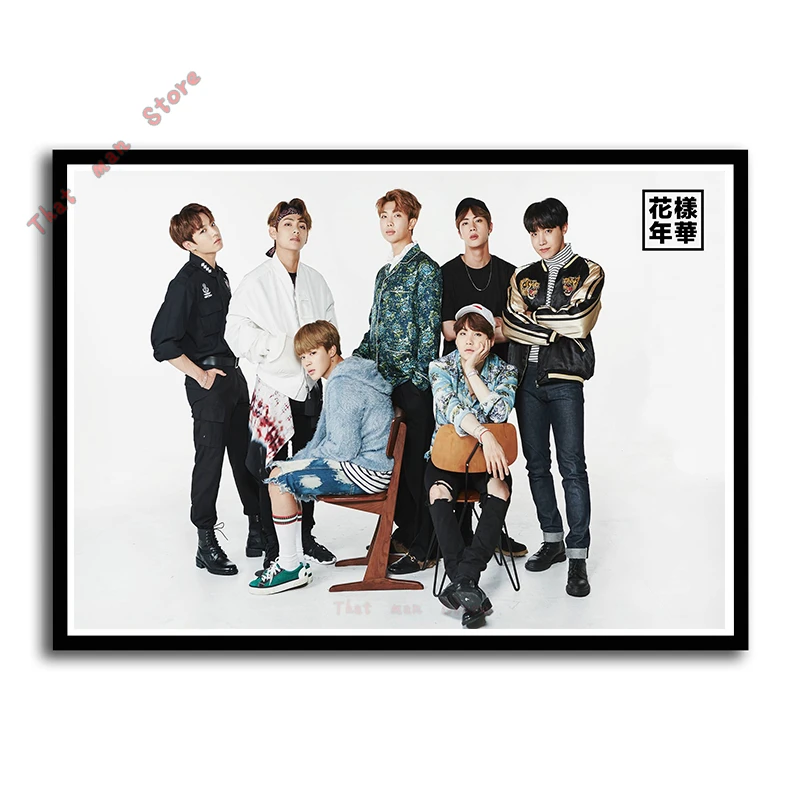 Kpop Bangtan мальчики плакат четкое изображение Живопись Домашний Декор стены Искусство Плакат