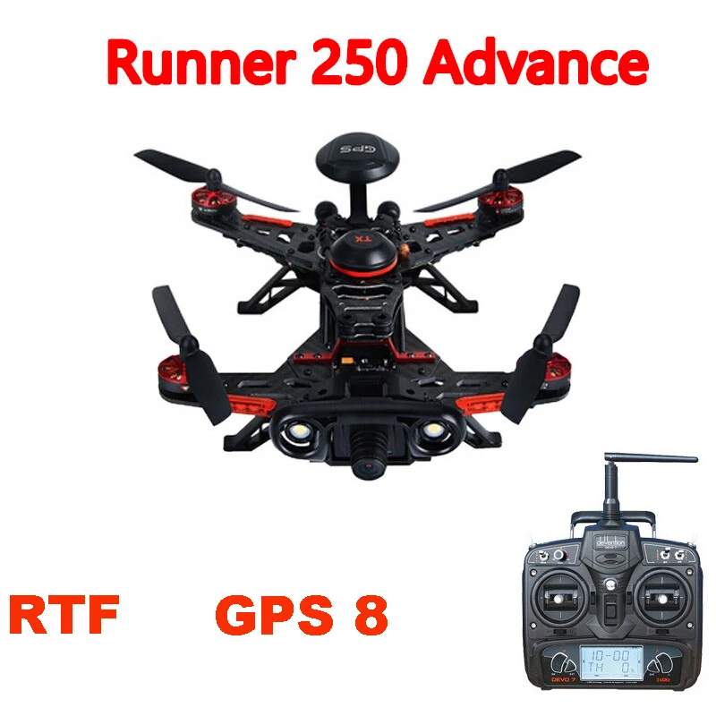 Walkera Runner 250 Advance с камерой 1080P GPS система Racer RC Дрон Квадрокоптер RTF DEVO 7/OSD/камерой|drone