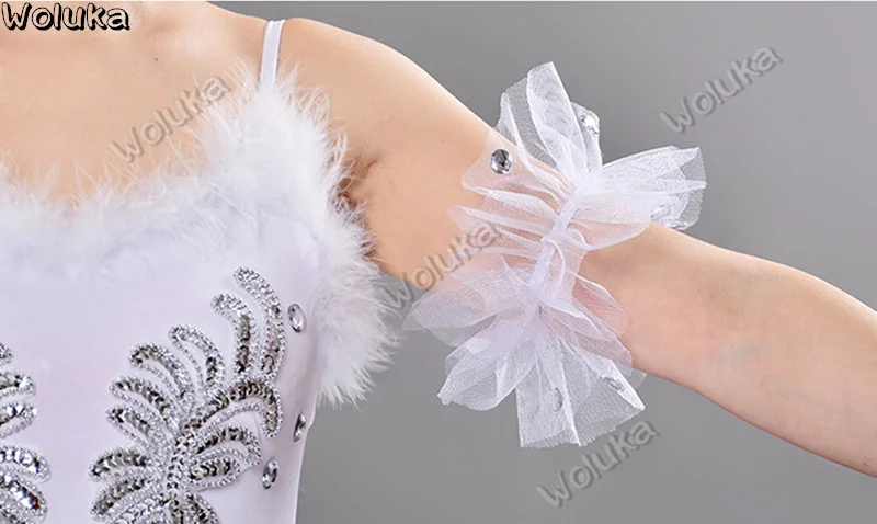 Белая балетная юбка костюм для танцев лебедя детская американка одежда