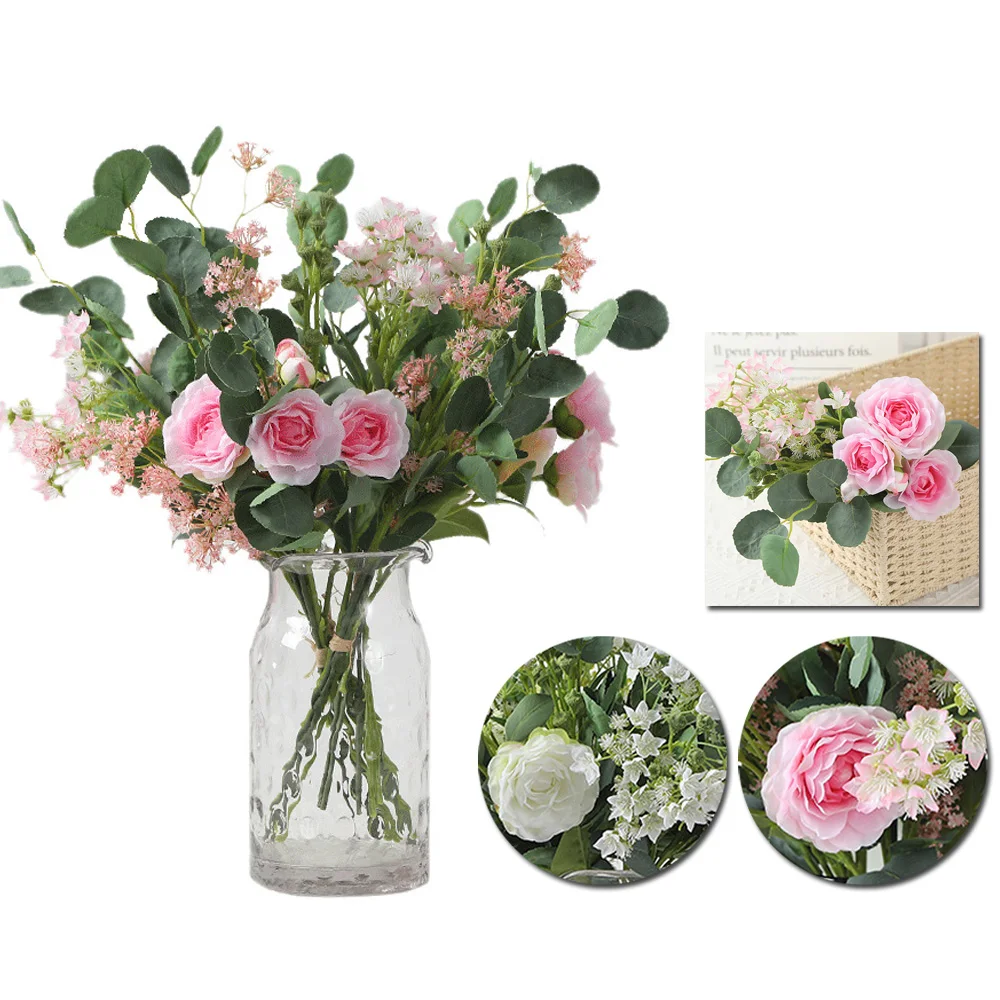 Крытый искусственный цветок Офис имитация листьев фрукты домашнее свадебное