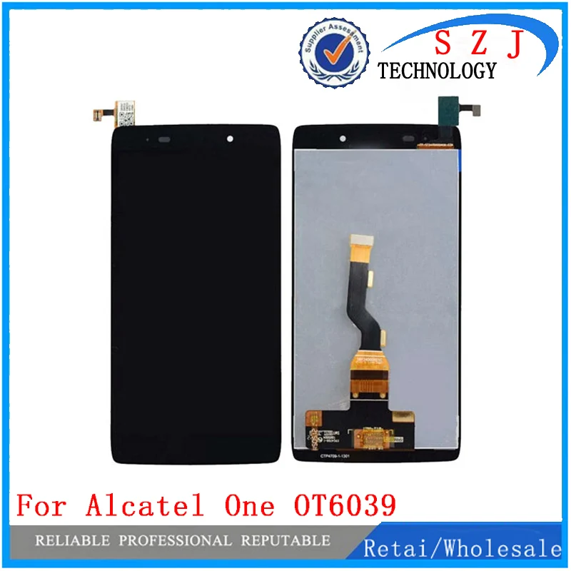 НОВЫЙ 4,7 'дюймовый для Alcatel One Touch Idol 3 OT6039 6039 ЖК-дисплей дигитайзер сенсорный экран сборка бесплатная доставка