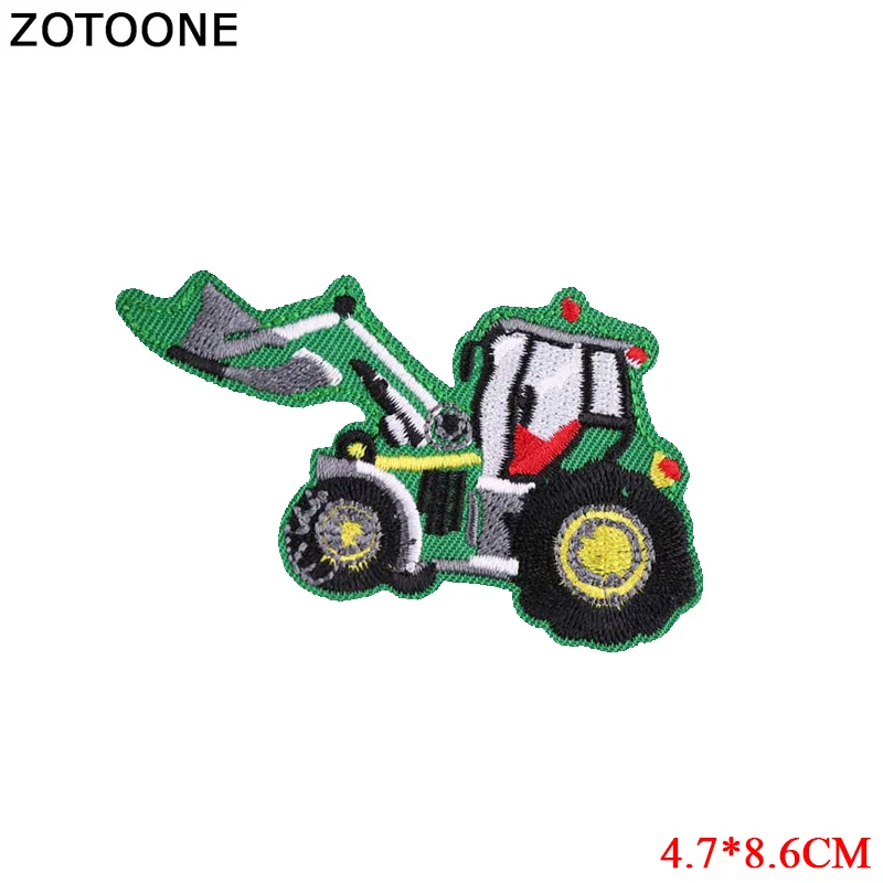 1940 ZOTOONE 1 шт., нашивки с изображением мультяшного автомобиля для одежды, аппликация, вышивка, сделай сам, ручная работа, странные вещи, милые, на заказ, пришитые нашивки D - Цвет: 1940